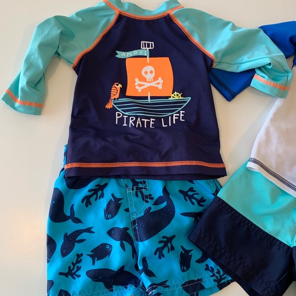 SOLD🚫Baby Boys Swimsuit Set - Picture 2 of 2